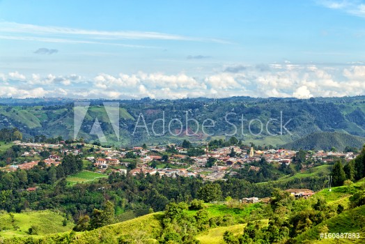 Bild på Morning View of Salento Colombia